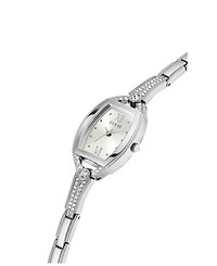 Guess Women's Silver-Tone Glitz Watch, 21mm