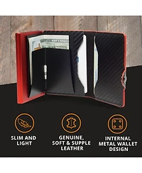 Conceal Plus Men's Card Blocr Rfid Blocking Card Holder Pop Up Wallet for Men - Minimalist Front Pocket Wallet with Internal Cash Id Storage