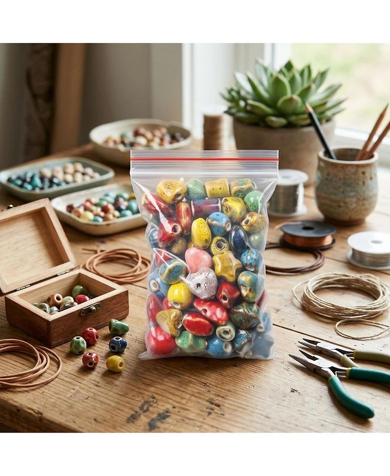 Sevorley 80Pcs Ceramic Beads for Diy Bracelet Necklace Jewelry Making