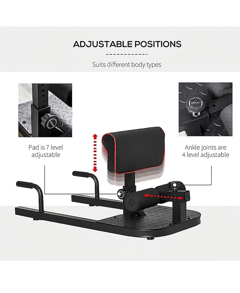 Sevorley 3-in-1 Padded Push-Up, Sit-Up, and Squat Machine for Home Gym Workouts