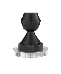 Regency Hill Modern Table Lamps Set of 2 with Round Risers 26" High Usb Charging Ports Touch On Shade for Bedroom Desk Home