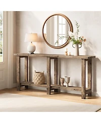 Tribesigns Solid Wood Console Table, 70.9-Inch Extra Long Wooden Sofa Table Behind Couch