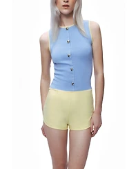 Nocturne Women's Button-Embellished Knit Top