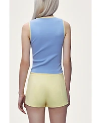 Nocturne Women's Button-Embellished Knit Top