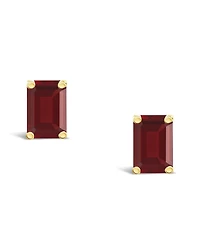 Garnet (1-1/2 ct.t.w) Stud Earrings 14K White Gold or Yellow