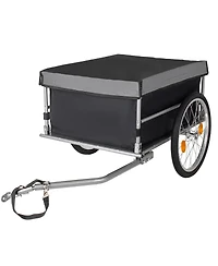 Streamdale Furniture Foldable Bicycle Cargo Trailer with 20inch Wheels and Removable Cover