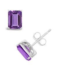 Garnet (3-9/10 ct. t.w.) Stud Earrings Sterling Silver. Also Available Amethyst (3-1/5 and Citrine