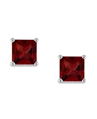 Garnet (2-5/8 ct. t.w.) Stud Earrings in Sterling Silver