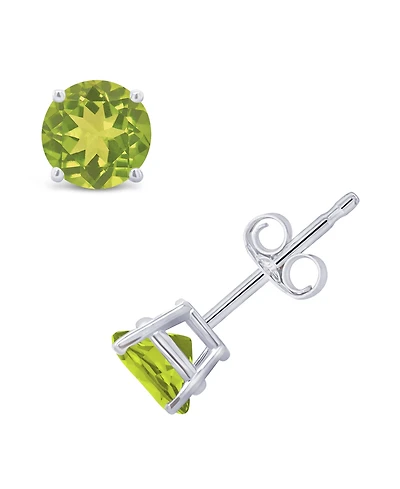 Peridot (1 ct. t.w.) Stud Earrings 14K White or Yellow Gold