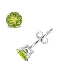 Peridot (1 ct. t.w.) Stud Earrings 14K White or Yellow Gold
