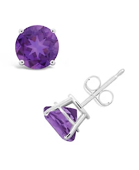 Blue Topaz (3-1/10 ct. t.w.) Stud Earrings Sterling Silver (Also Available Peridot and Amethyst)