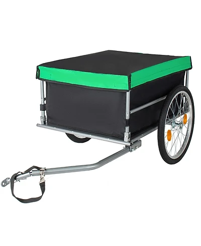 Streamdale Furniture Foldable Bicycle Cargo Trailer with 20inch Wheels and Removable Cover