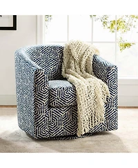 Hulala Home Amiir Upholstered Swivel Accent Chair