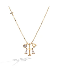 Alex and Ani Libra Zodiac Charm Cluster Necklace