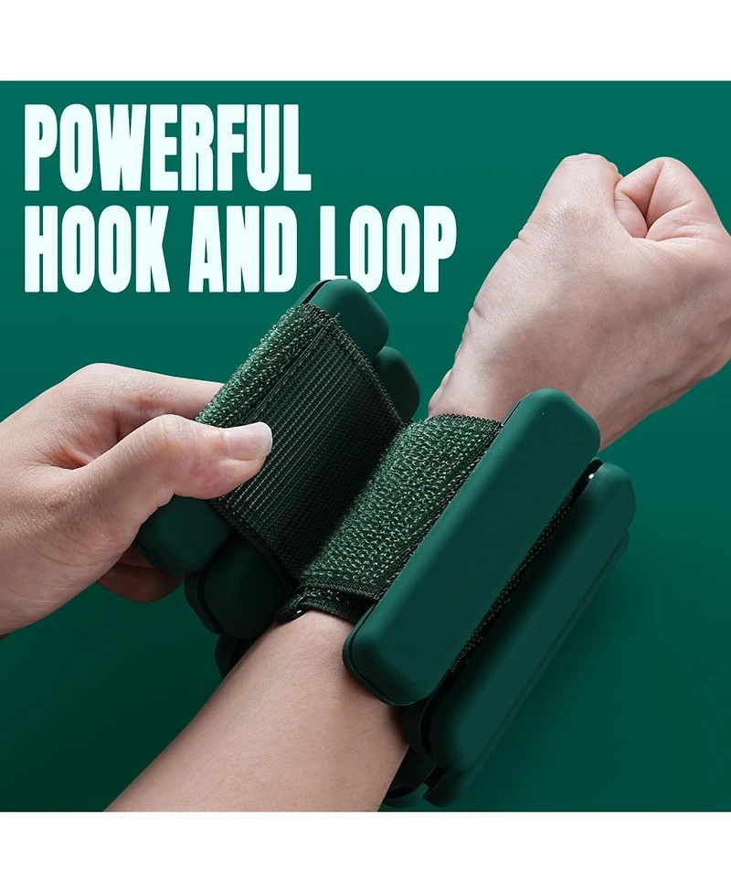 Sportneer Adjustable Wrist Ankle Weights for Women Men 1 Pair lb or 2 Each Silicone Bangles Yoga Dance Pilates Cardio Aerobics Pool Jogging