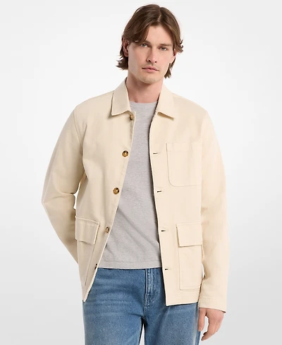 Michael Kors Men's Denim Chore Shirt Jacket
