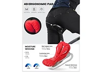 Sportneer X-Large Bike Shorts for Men - 3D Padded Lightweight Mtb Fit Riding Biking Bicycle Biker Shorts with Zipper Pockets
