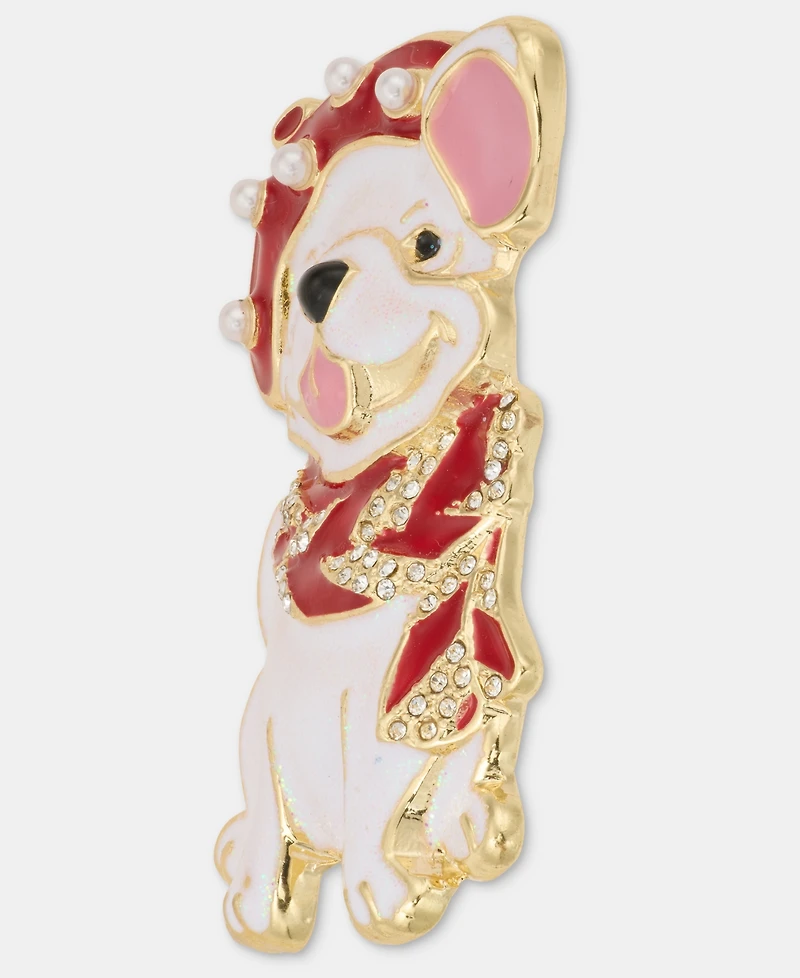 Holiday Lane French Bulldog Holiday Pin, Macy's Exclusive