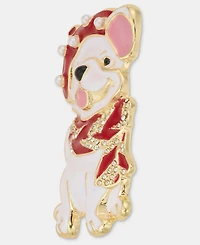 Holiday Lane French Bulldog Holiday Pin, Macy's Exclusive