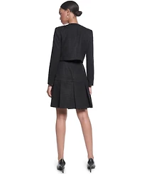 Karl Lagerfeld Paris Women's Knit Tweed Jacket