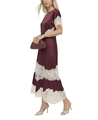 Lily and Lionel London Women's Selma Lace Insert Maxi Dress