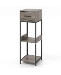 Gouun 3-Tier Tall Metal Plant Stand with Drawer and Anti-Tipping Devices