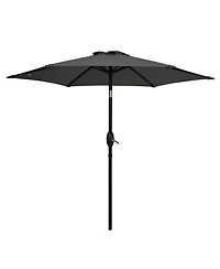 Sonkuki Enhance Your Outdoor Oasis With 7.5Feet Round Patio Umbrella - Stylish, Durable, And Sun-Protective!