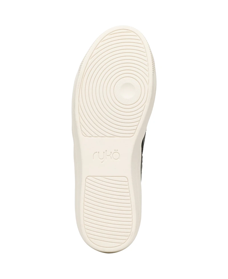 Ryka Women's Viv Ease Knit Court Inspired Slip On Sneakers