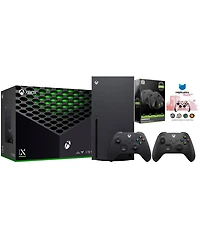 Microsoft Xbox Series X 1TB Disc Console with Extra Controller, Charge Dock and MightySkins Code Bundle