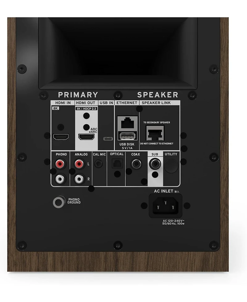 Klipsch The-sevens-ii-walnut 6.5inch Dolby Atmos Powered Speaker Pair