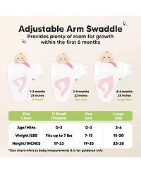 KeaBabies 3pk Soothe Wren Swaddle Sleep Sacks, Newborn Swaddles Wrap 0-3 Months, Soft Baby Wearable Blanket