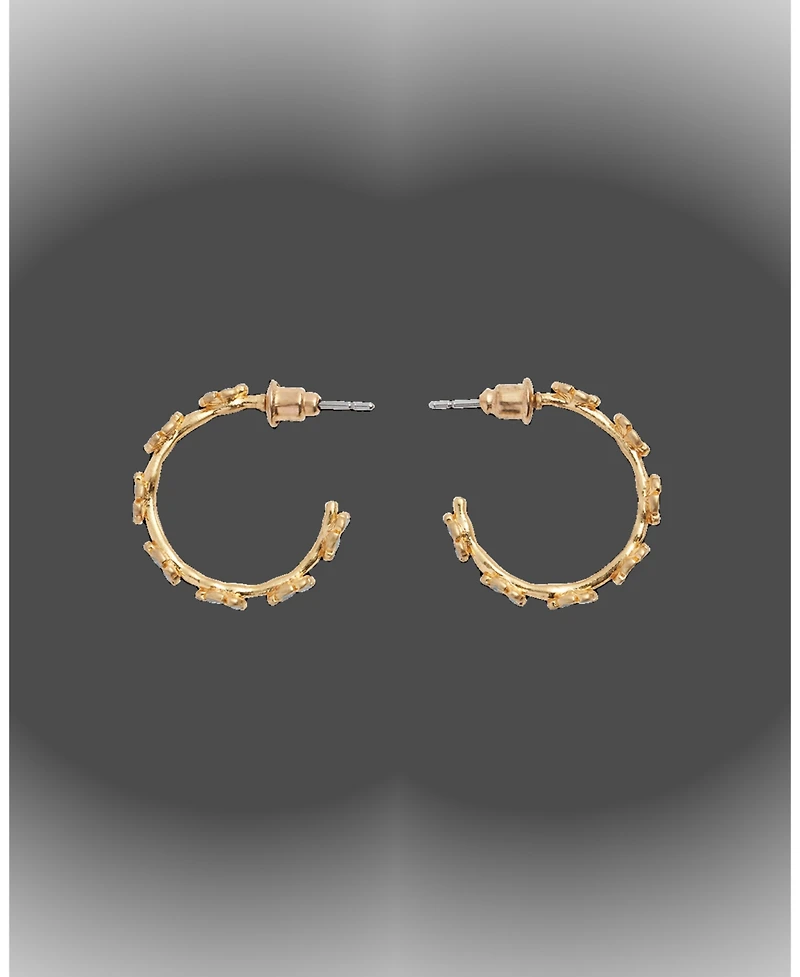 Fable England Forget-Me-Not Stud Hoop Earrings