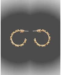 Fable England Forget-Me-Not Stud Hoop Earrings