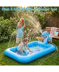 Aofar Splash Pad Basketball Hoop Sprinkler Pool Outdoor Garden Yard