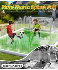 Aofar Splash Pad Sprinkler Play Mat Kids Outdoor Water Fun