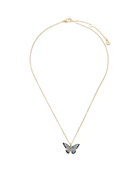 Fable England Enamel Butterfly Short Necklace