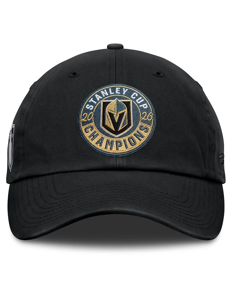 Fanatics Men's Black Vegas Golden Knights 2026 Nhl Stanley Cup Champions Core Adjustable Hat
