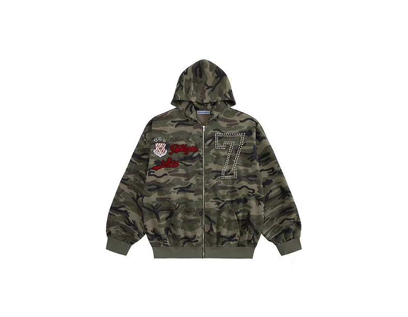 Aelfric Eden Women's Camo Zip Up Hoodie