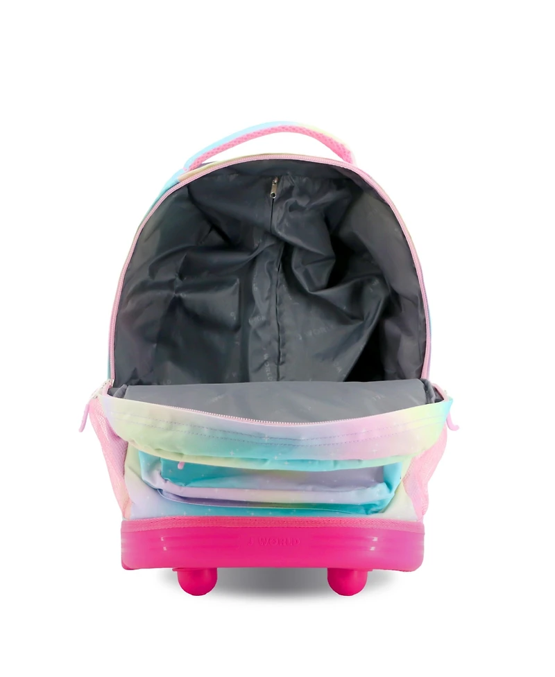 J World Sunrise 18" Kids Rolling Backpack
