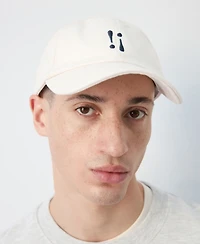 Mango Men's Embroidered Cotton Cap