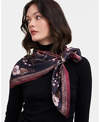 Fable England Women's Peach Aurora Tales Square Scarf