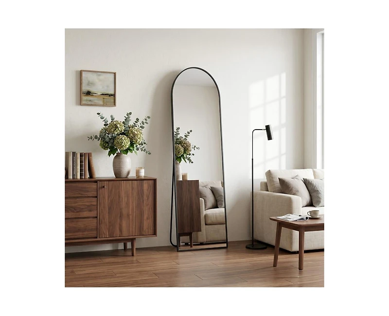 Antok Full Length Mirror, 59"x16" Floor Mirror for Bedroom, Hanging Mounted Living Room Cloakroom