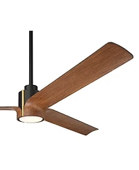 Casa Vieja 60 inch Aero and Koa Led Ceiling Fan with Remote