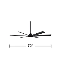 Casa Vieja 72 inch Lomar Damp Led Ceiling Fan with Remote