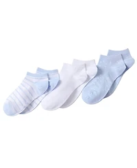 Lands' End Women's 3-Pack Cotton Patterned Low Cut Socks