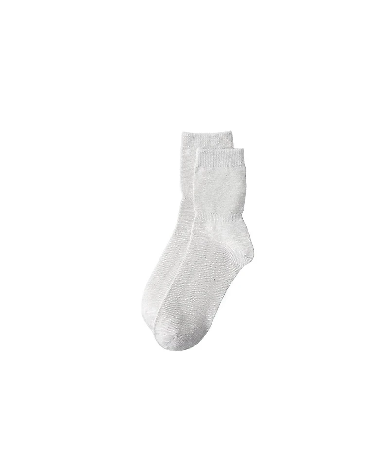 Lands' End Women's 3-Pack Summerweight Slub Midi Socks