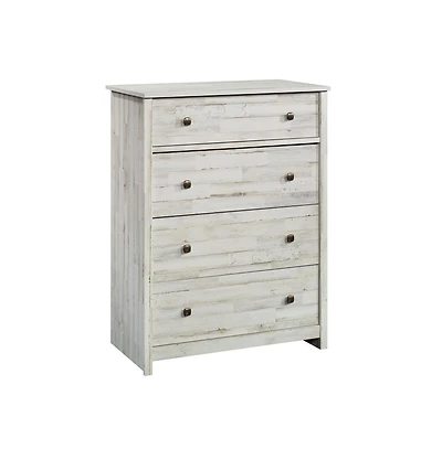 Starlight Canyon Home White 4-Drawer Bedroom Chest for Clothing Storage with Easy Setup Design