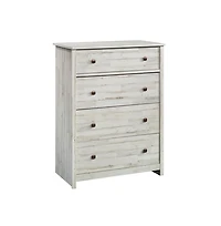 Starlight Canyon Home White 4-Drawer Bedroom Chest for Clothing Storage with Easy Setup Design