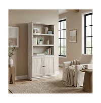 Starlight Canyon Home White Plank Finish Bookcase with Rectangular Shape and Spacious Storage