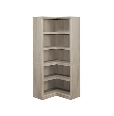 Starlight Canyon Home Wooden storage bookcase in chalked chestnut finish with coastal cottage style